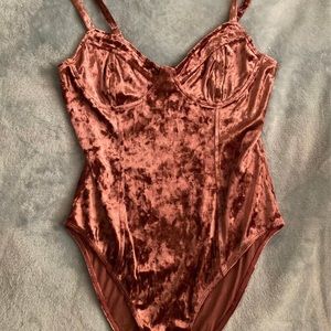 Forever 21 velvet bodysuit